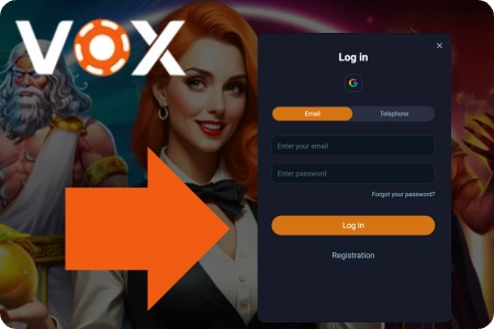 vox casino login